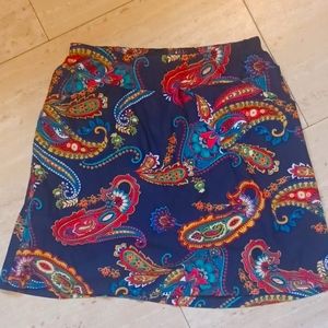 B-Skinz Navy/Paisley Print Versatile Silky Skort